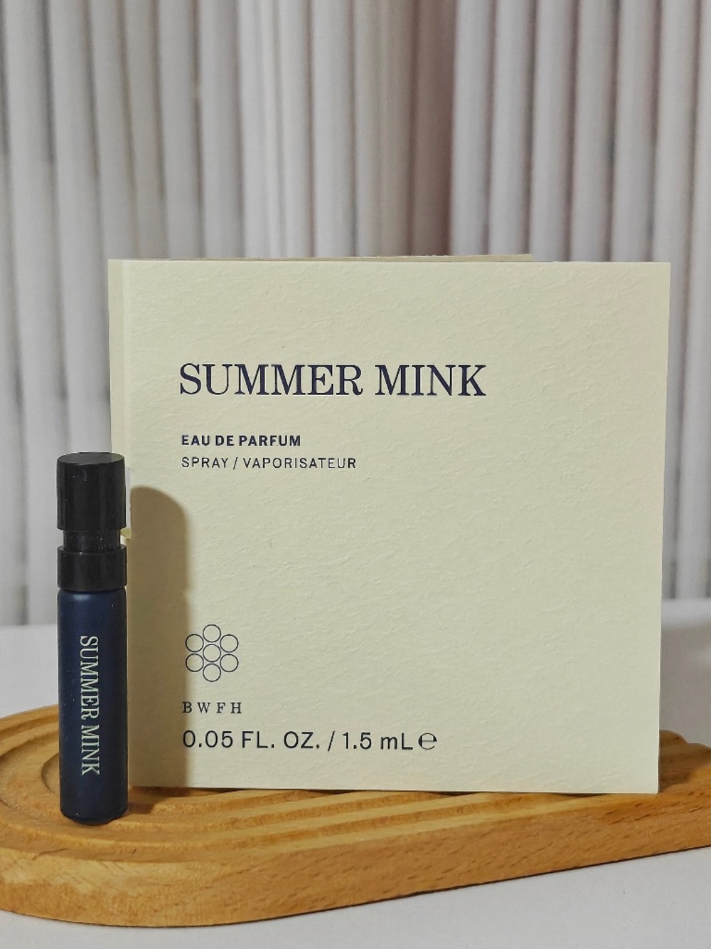 New BWFH Summer Mink EDP  Sample Spray 1.5 ml/ 0.05 oz